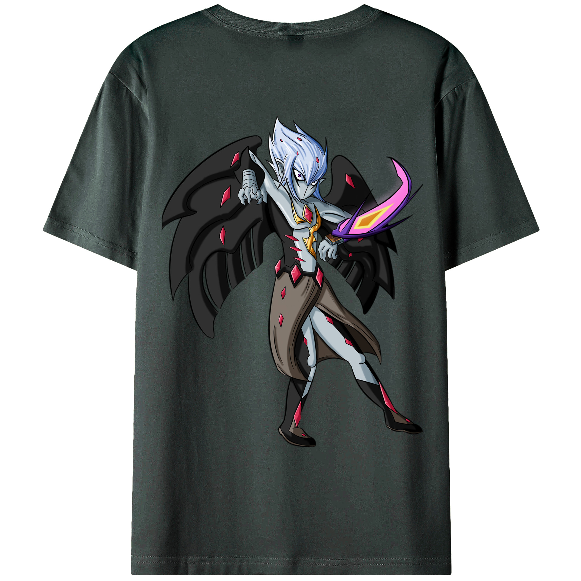 （画像用） 遊☆戯☆王 Yu-Gi-Oh! 綿100％ メンズ半袖Tシャツ（バックプリント） 通気性